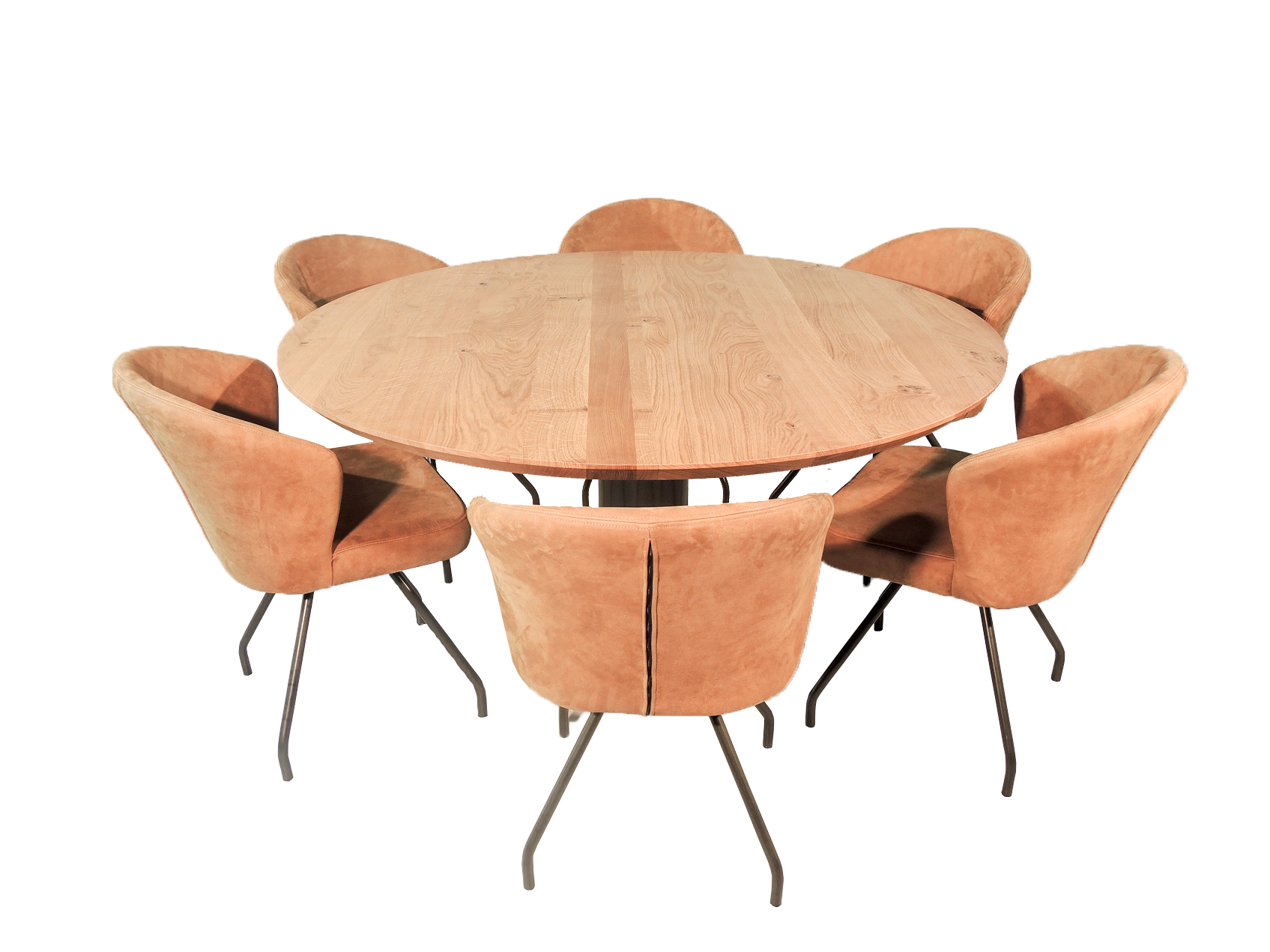 Voor een ronde eettafel voor 6 personen de tafelfabriek