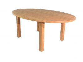 Caen - Ovale houten eettafel