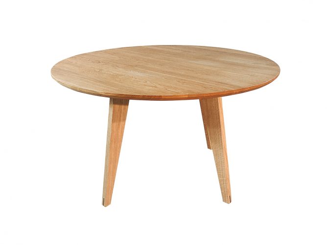 Asti - Ronde eiken eettafel