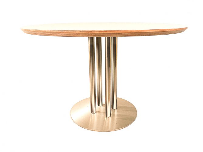 Arrezo - Ronde tafel met wit blad